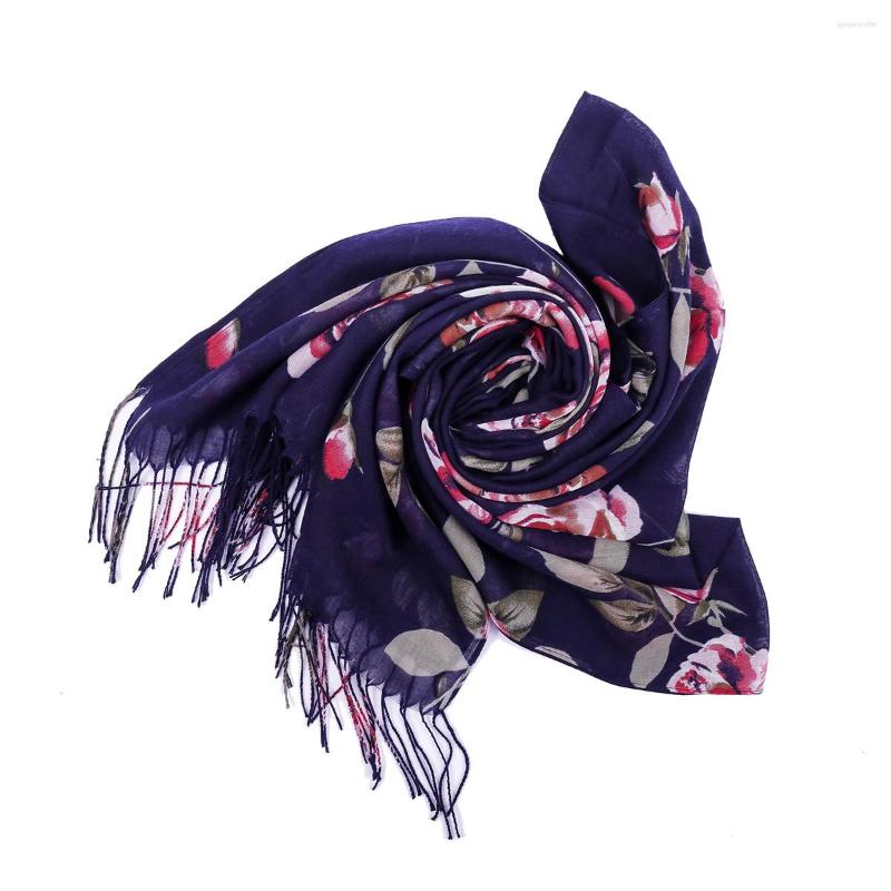 

Scarves Classic National Flower Holiday Travel Everything On Tassel Scarf Small Shawl