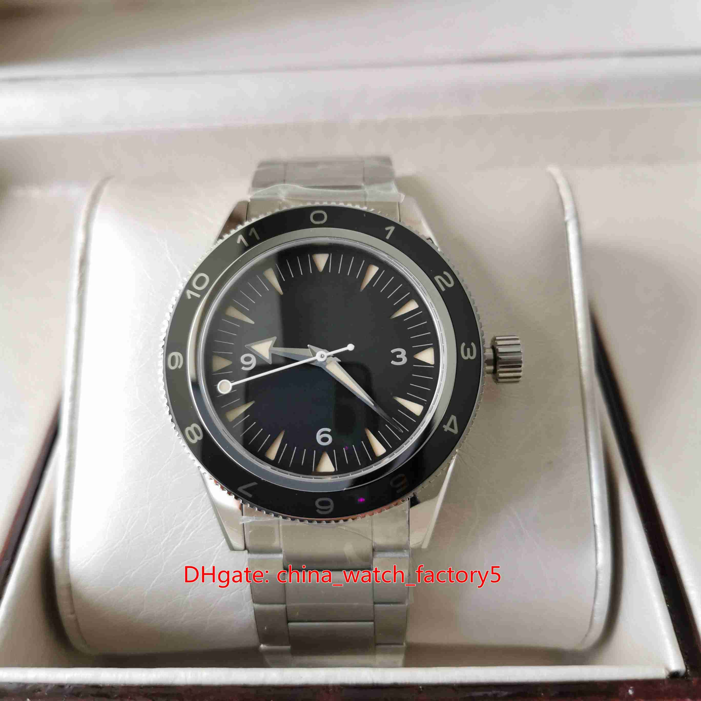 

OM Factory Mens Watch Super Quality 41mm James Bond Spectre 007 Stainless Steel Ceramic Bezel Automatic Watches CAL.8400 Movement Mechanical Men's Wristwatches, No box papers