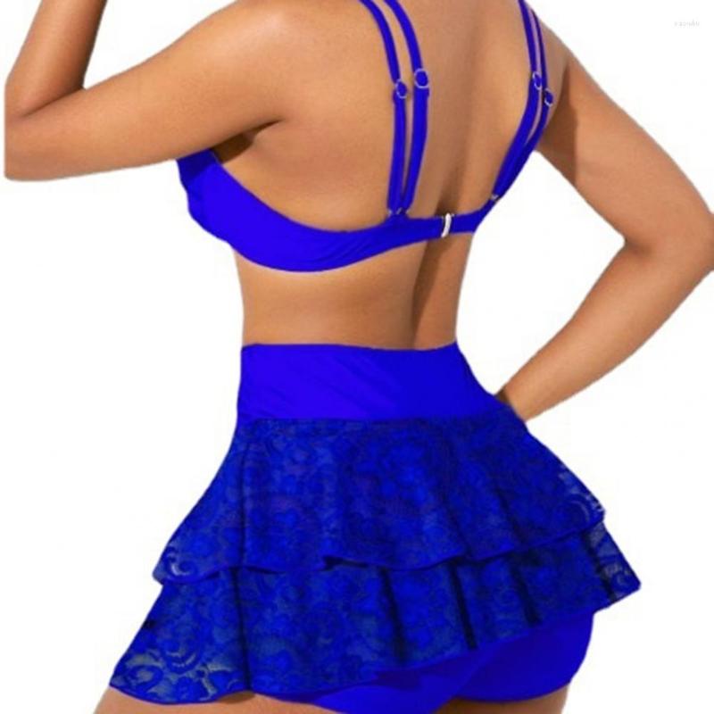 

Women's Swimwear Chic Swimsuit Skirt Type No Underwire Quick Dry Female Bikini Set Sexy Women Pool Party Supplies, Black