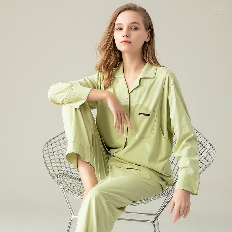 

Women's Sleepwear Nursing Maternity Pajamas Suit Female Solid Pregnant Loose 2PCS Full Sleeve Pant Comfort Nightwear Postpartum Wear, Color-2