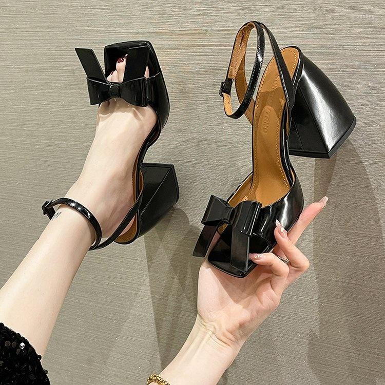 

Dress Shoes Women's High Heels 2023 Summer Sandals Fashion Sexy Bow Elegant Wedding Party Women, Black