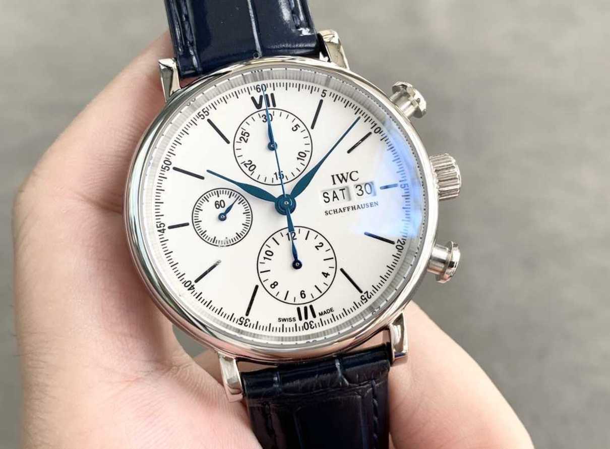 

Waterproof Designer 7750 movement Business New wrist watch I W 42mm*13.5mm mens Classic business montre iced out bezel gift TW Factory watches high quality tank 6F