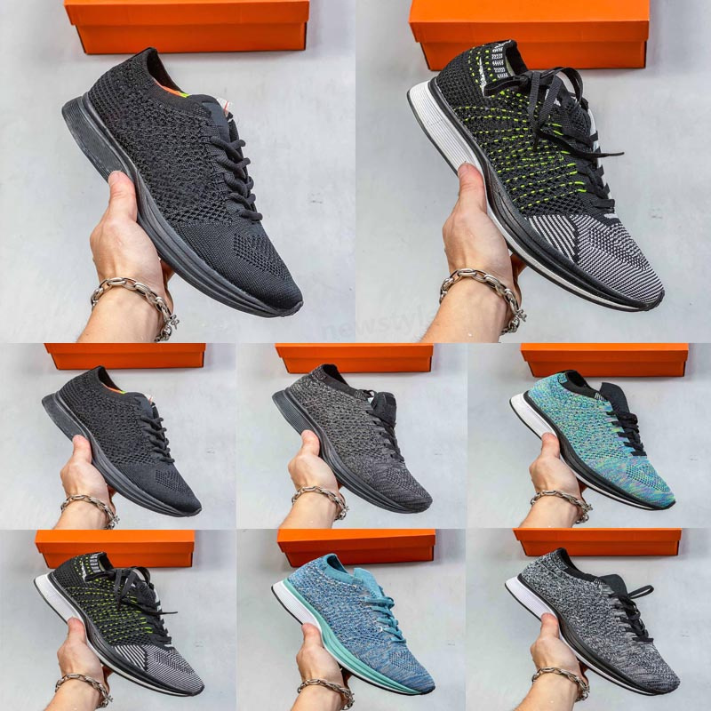 

2023 Fly Racer Trainer Knit Oreo Black White Grey Sports Shoes Lunar Free Run Casual Shoes Men Women summer Sneakers 36-45 tk01, #10