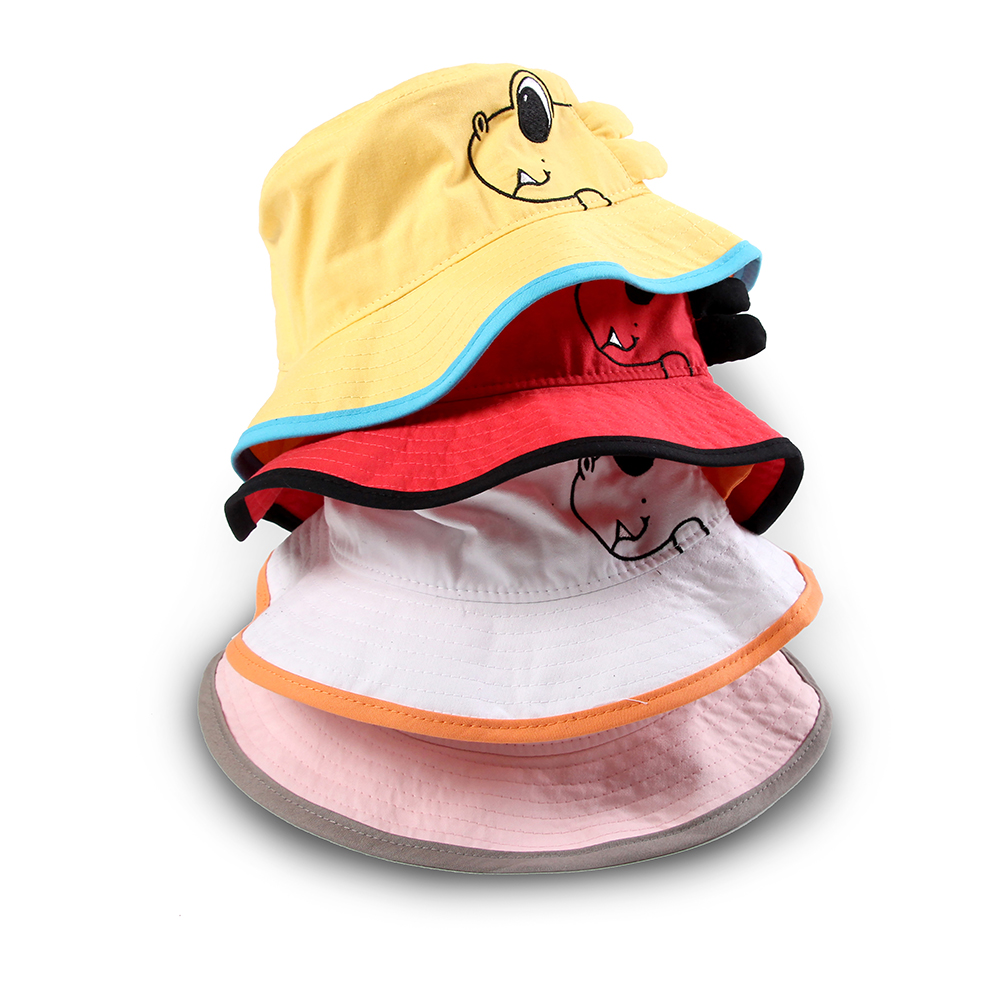 

Wholesale Better quality kid caps hot sale baby bucket hat cap for children, White