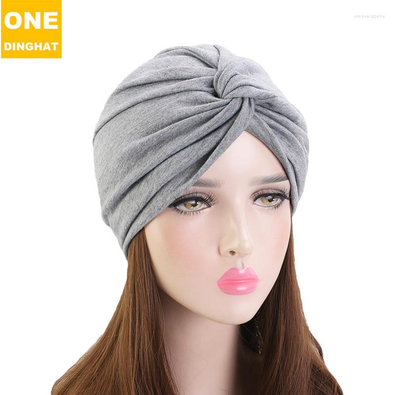 

Berets Bohemian Style Cotton Tam-O'-Shanter Twist Hat Pile Cap Base TJM-163, Black