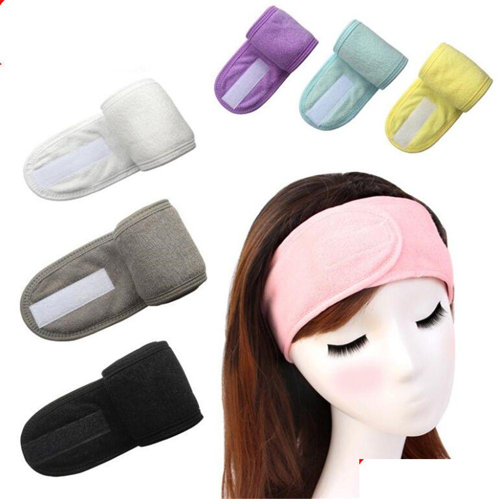 

Headband Spa Sweat Hairband Head Wrap Towel Hair Wraps Non-Slip Stretchable Washable For Sports Women Makeup Face Wash Xb1 Drop Deli Dhqhv
