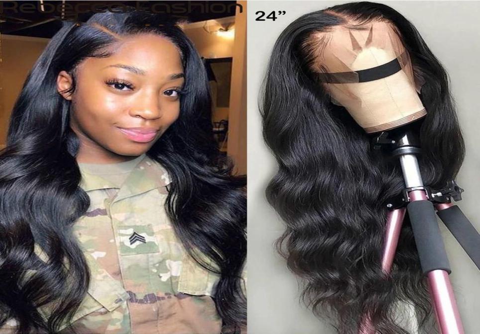 

Rebecca 180 360 Body Wave Full Lace Frontal Human Hair Wig With Baby Hair Pre Plucked Brazilian Lace Front Wig for Women 30inch3572987, Natural color