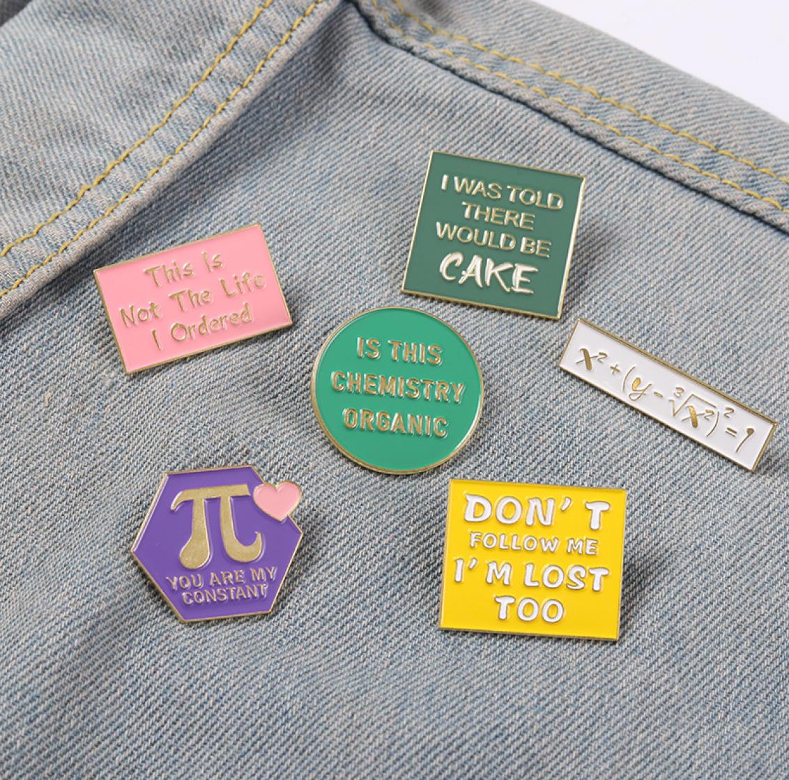 

Funny Quote Enamel Pin Social Anxiety Introvert Chemical Science Lover Brooches Bag Hat Lapel Pin Badge Jewelry2153734, White