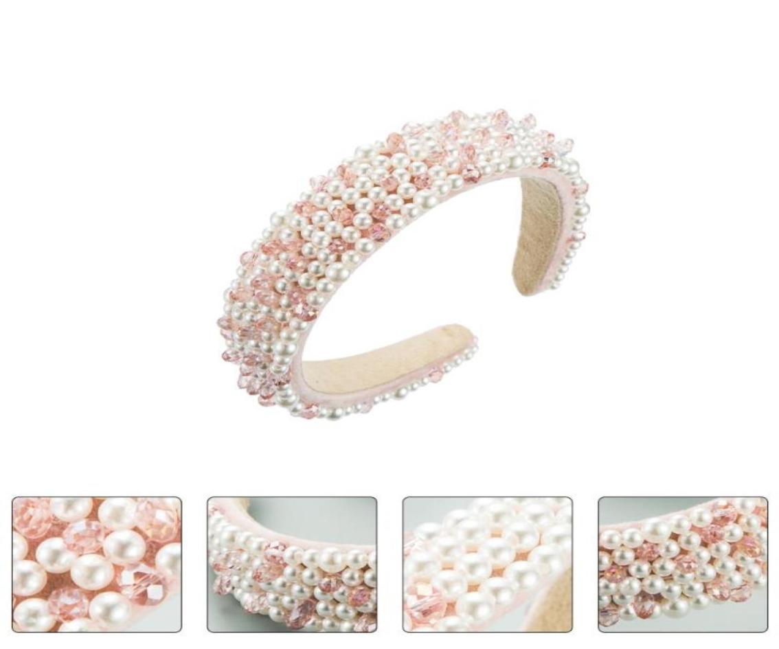 

Bandanas 1Pc Baroque Pearl Bride Hair Hoop Headdress Party Wedding Accessory Bridal For DecorBandanas6611557