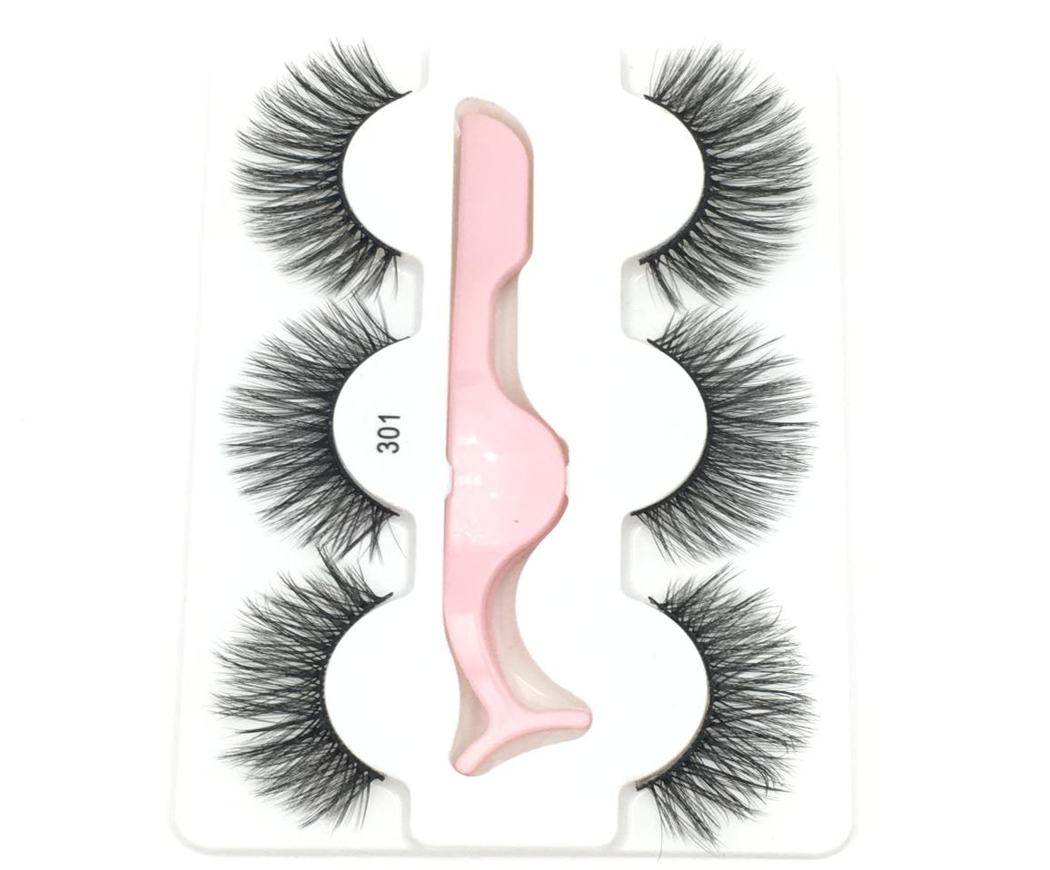 

3 Pairs 3D Handmade Fake Eyelashes Natural Long Thick Makeup False Eyelashes Cross Eye Lashes Faux Cils for Makeup Tools2290096