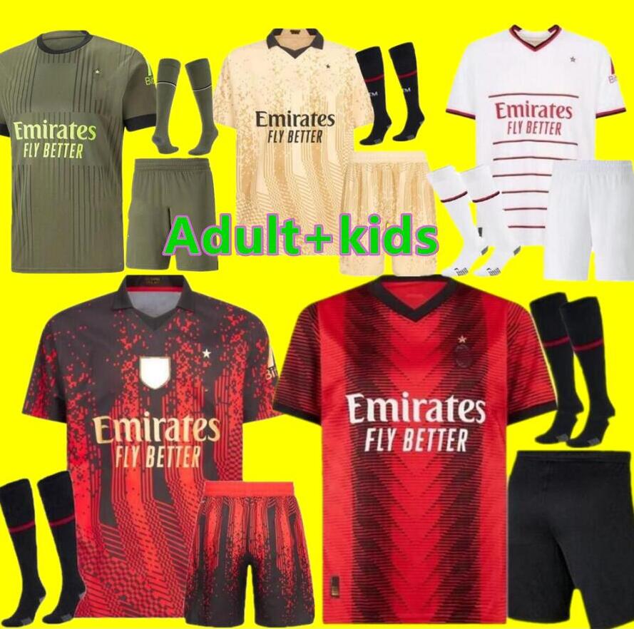 

IBRAHIMOVIC 22 23 24 KOCHE soccer jerseys AC MILANS GIROUD DE KETELAERE R. LEAO TONALI THEO football shirt special fourth 4th adult kids kit uniforms 2023 2024