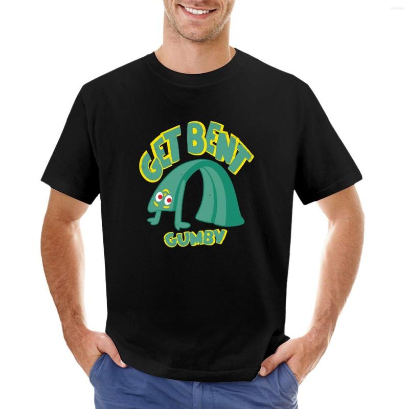 

Men's Polos Get Bent Gumby And Pokey T-Shirt Anime Blank T Shirts Tops Short Sleeve Big Tall For Men, Sand colour