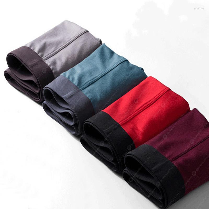 

Underpants Pure Color Simple Air Permeable Bacteriostatic Modal Men Underwear One-piece Traceless High-grade Good Quality Light Thin Boxers, Red