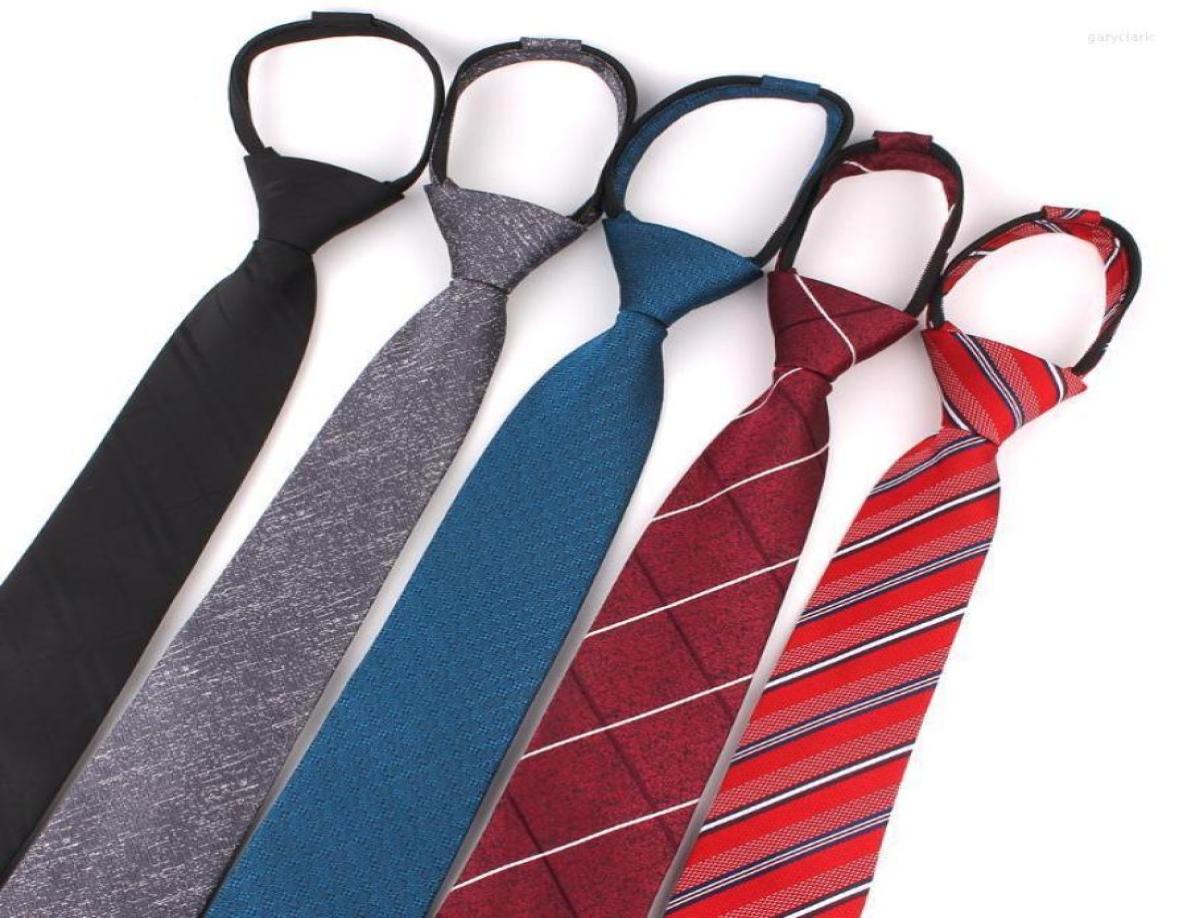 

Simple Zipper Neck Ties For Men Women Casual Easy Necktie Boys Girls Suits Student Tie Slim Black Gravatas Wear9662258