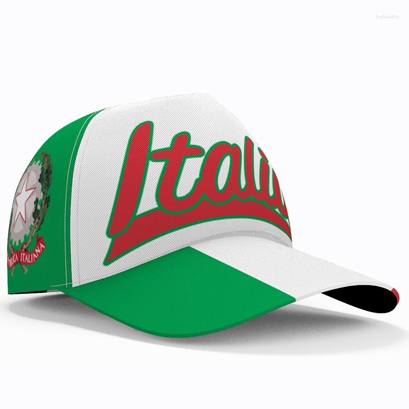 

Ball Caps Italy Baseball Cap 3d Free Custom Name Team Logo It Italiana Hats Ita Country Travel Fishing Italian Nation Italia Flag Headgear, Style 2