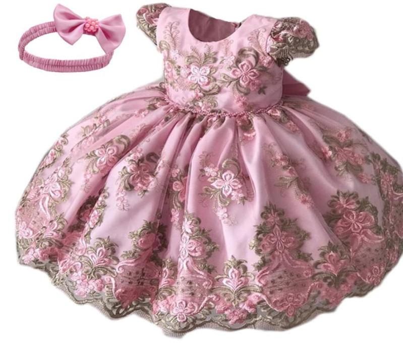 

Girl039s Dresses Cute Bow 1 Year Baby Girl Clothes Infant Party Tutu Girls Dress Born 1st Birthday Outfits Toddler Lace Christe3682441, Gray