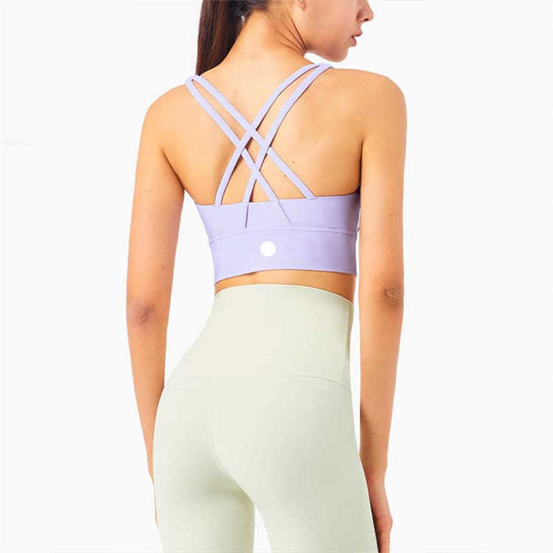 

Sport L-01 Bra Women Yoga Vest Shockproof Gathering High-intensity Underwear Outfits Adult wear Exercise Fitness Wear Woman Underwear Lady, #24