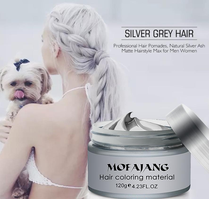

Mofajang hair wax 120g for hair styling Mofajang Pomade Strong style restoring Pomade wax big skeleton slicked 8 colors9635055