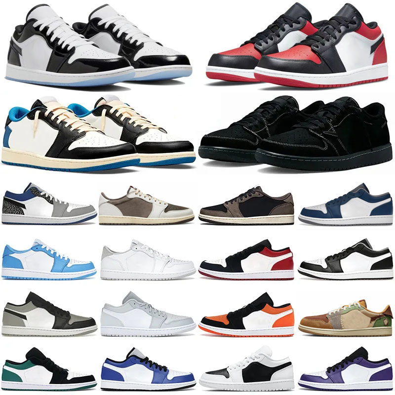 

Basketball Shoes for men women 1s Low Black Phantom Reverse Dark Mocha Mochas Fragment Concord Voodoo 1 Cactus Jack Mens Trainers Sneakers, 28