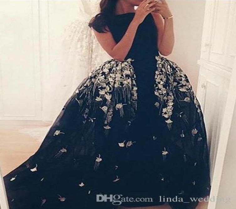 

2019 Black with Appliques Overskirts Evening Dress Cheap A Line Tulle Long Arabic Formal Wear Party Gown Custom Made Plus Size3481132, Water melon