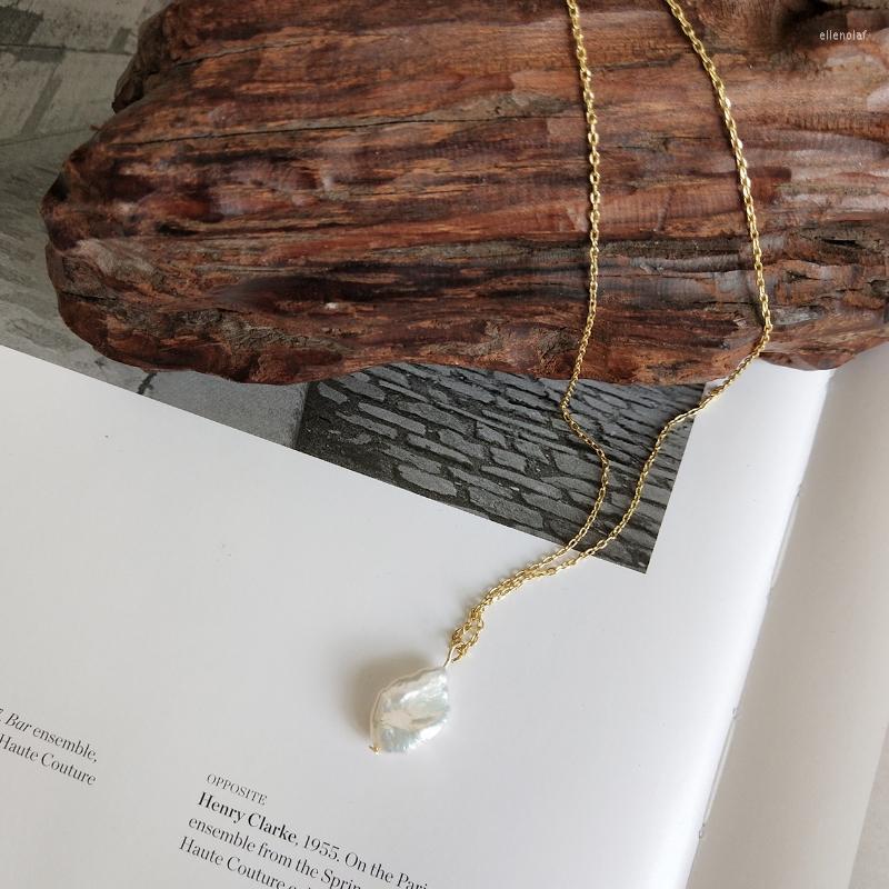 

Choker Chokers Femme Natural Freshwater Pearl Necklaces 925 Sterling Silver Pendant Necklace For Women Bijoux Collier Fine JewelryChokers
