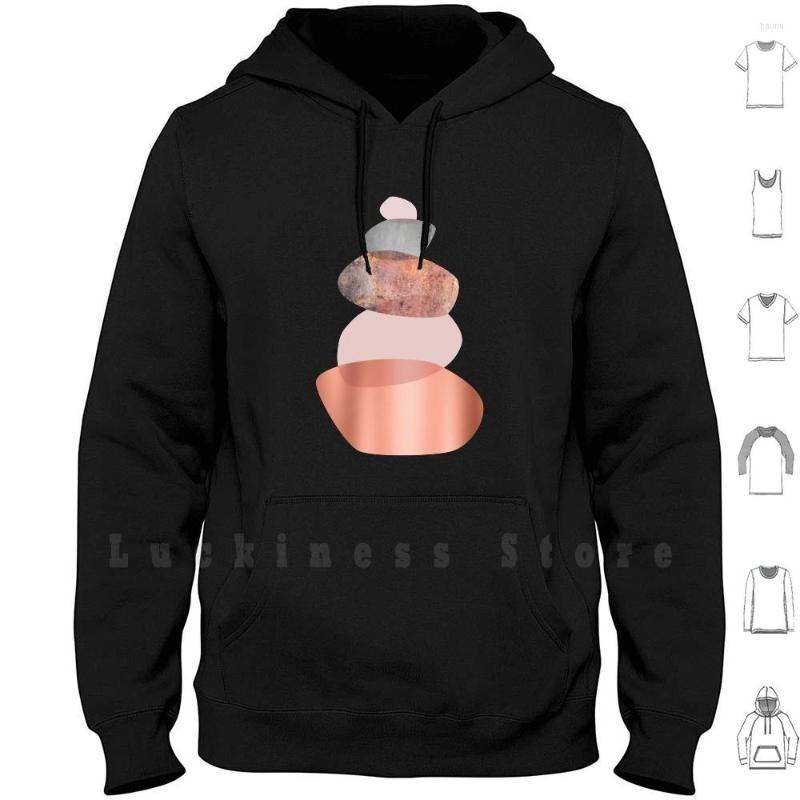 

Men's Hoodies Blush And Copper Balance Long Sleeve Minimalist Balancing Stones Pink Rose Gold Scandi, Teenlongsleeve-gray