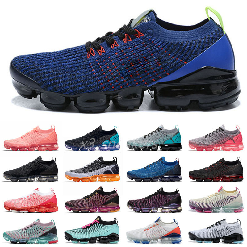 

2018 men Running shoes FK designer Fly Anthracite knit Cushion Triple black Day to Metallic Silver Oatmeal Chilly Blue Neon women trainers sneaker 36-46 S28, Color 29