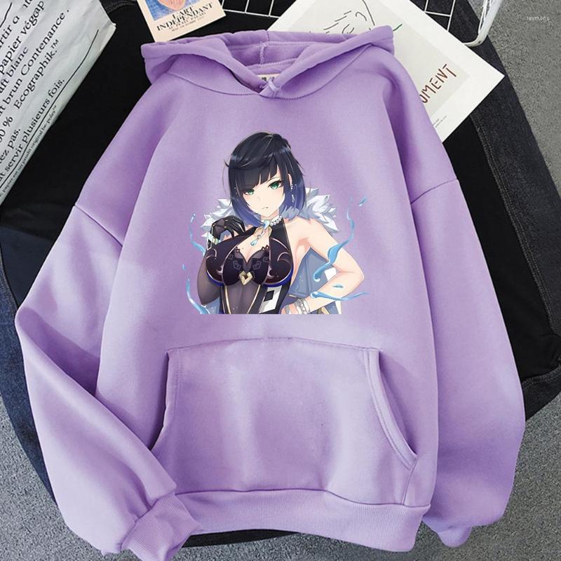 

Men's Hoodies Yelan Winter Genshin Impact Women Clothes Manga Sweatshirt Vintage Graphic Print Hoodie Harajuku Sudadera Korean Fashion, White1