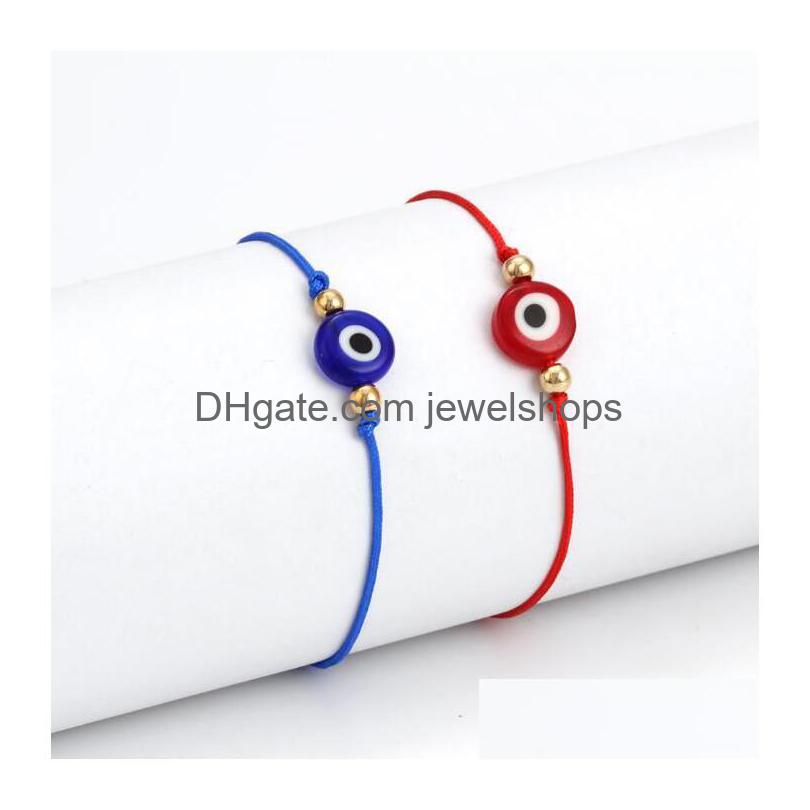 

Charm Bracelets Lucky String Evil Eye Red Blue Black Cord Adjustable Braided Bracelet Diy Jewelry Drop Delivery Dhjlc