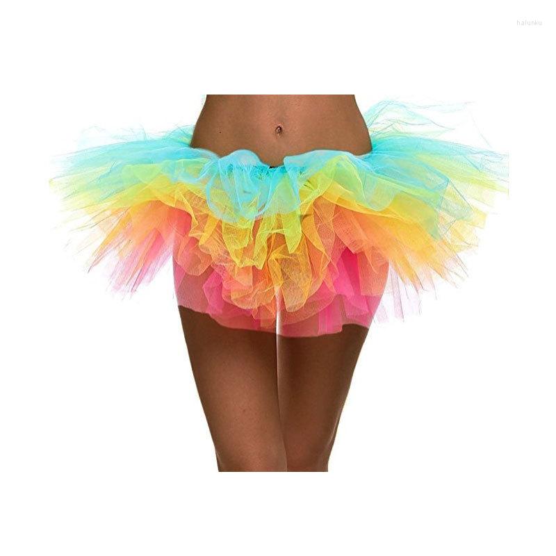 

Skirts 9 Color Organza Tutu Skirt Sexy Corset Costume Petticoat Halloween Party Women Corsets Tulle Adult Lolita