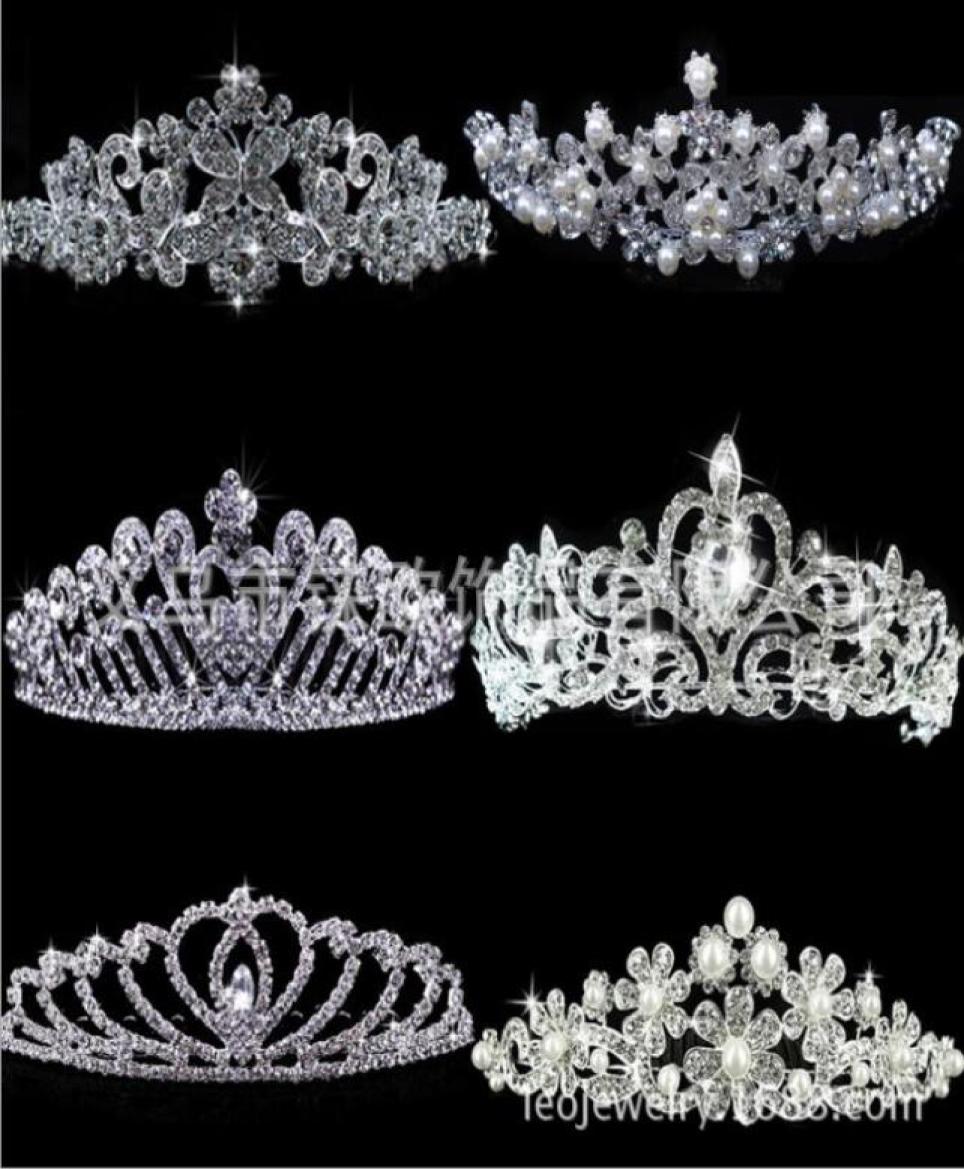 

luxury sparkly Rhinestone Crystal Wedding Party Prom Homecoming Crowns Band Princess Bridal Tiaras Hair Accessories Fashion3653006