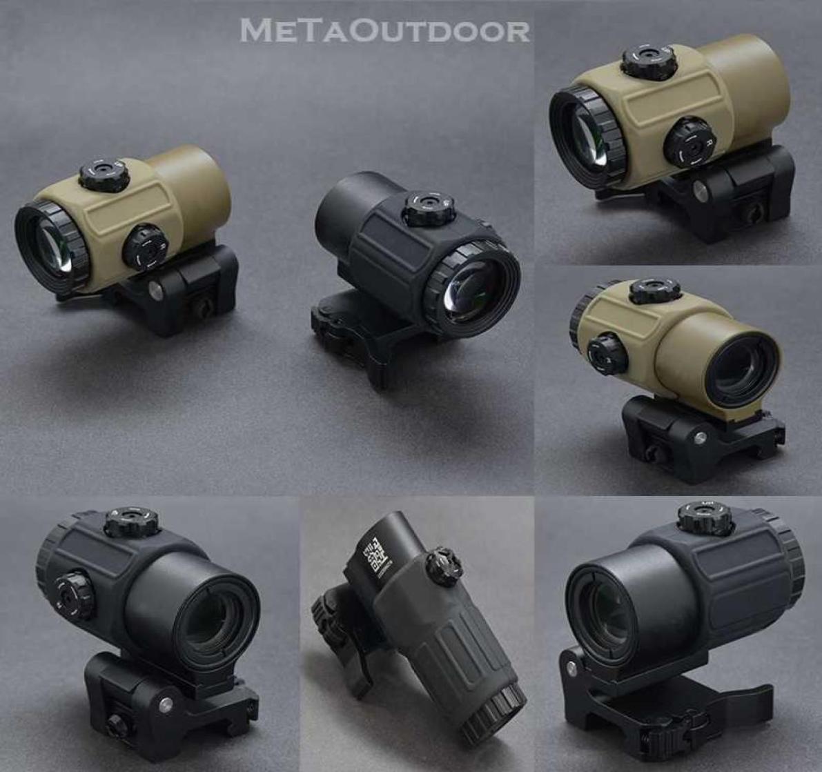 

Tactical Scopes Accessories G33 G43 3X Magnifier Optics Scope Switch Side Quick Detachable Picatinny 20mm Rail Mount For 558 5567706646, Black