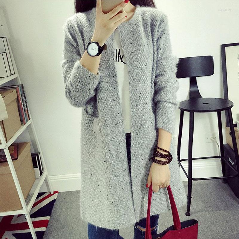 

Women's Knits Fashion Spring Autumn Winter Cardigan Women Long Sleeve Knitted Cardigans Coat Loose Open Stitch Sweaters Outwear, Sky blue