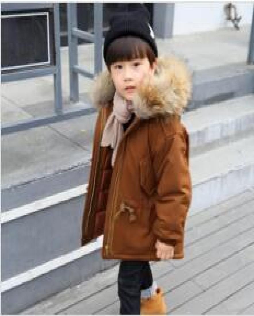 

New Winter Jacket Kids boy 210 old size fur hooded coats Boys Winter Jacket WL11434329518, Purple