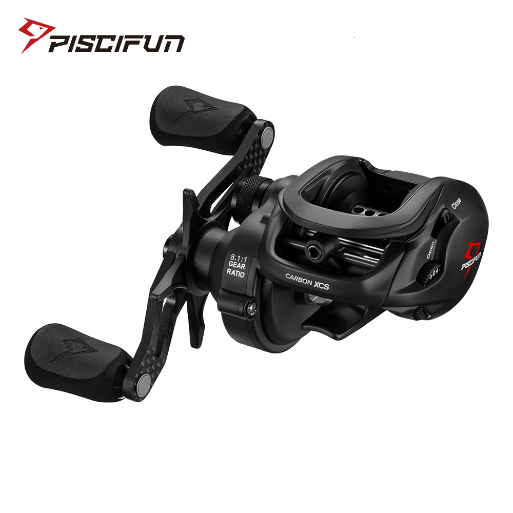 

Baitcasting Reels Piscifun Carbon XCS Baitcasting Reel 8KG Max Drag 71 Bearings Gear Ratios 8.1 1 Carbon Frame Freshwater Saltwater Fishing Reel 230627