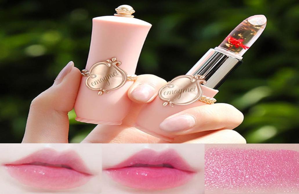 

6 Colors Lipstick Moisturizing Long Lasting Flower Crystal Jelly Lipstick Magic Temperature Color Changing Lip Balm 12pcs2441691, Mixed color