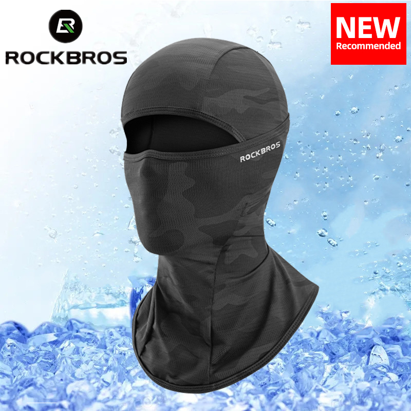 

Fashion Face Masks Neck Gaiter ROCKBROS Cycling Balaclava Spring Summer Motorcycle Face Masks Scarf Hat Absorb Sweat UV Sun Protection Bike Scarf 230627
