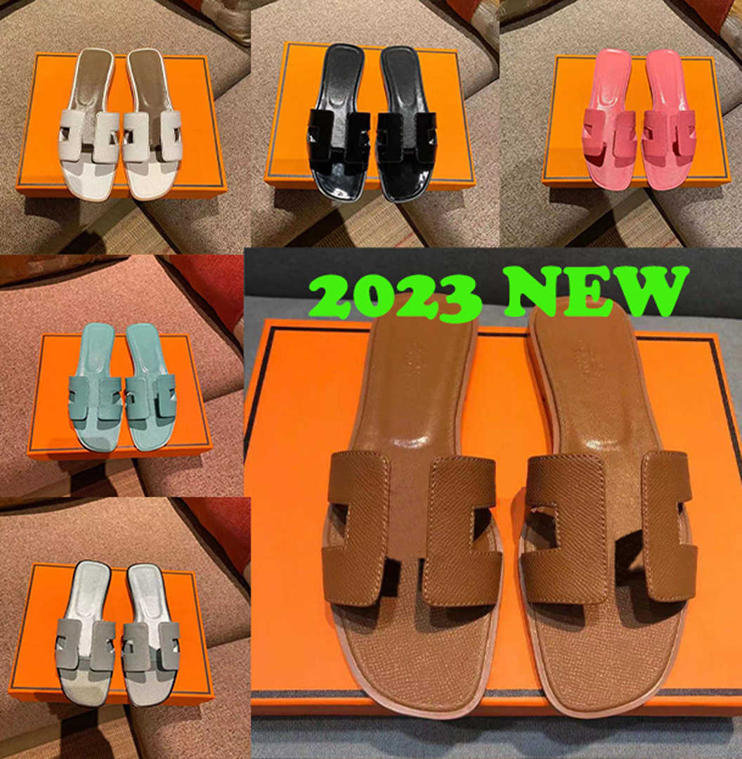 

Athletic Shoes Slippers Beach slippers Flat bottom H Designer leather lady Slides Sandal Summer Genuine Leather Slipper Hotel Bath Ladies sexy Sandals, #32