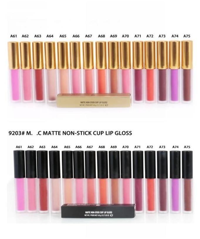 

ePacket New Makeup Lips M9204M9203 Matte Lip Gloss NonStick Cup Lip Gloss48g 696964213995, Mixed color