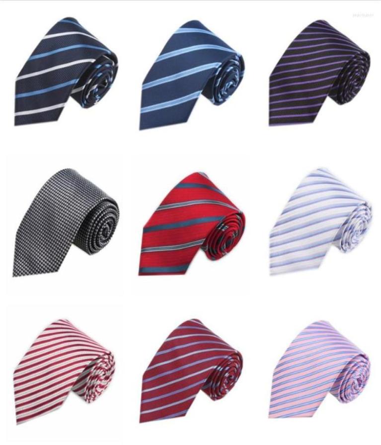 

Bow Ties Fashion Men039s Accessories Striped Plaid Neckties For Men Blue Business Wedding Neck Male Woven Party Gravatas Slim J6180266