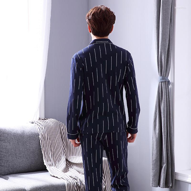 

Men's Sleepwear Men's 2023 Pajamas Men's Home Wear Long Sleeve Pure Cotton Loose Large Size Suit Autumn Winter Can Be Worn Outside, 20189