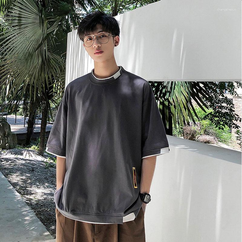 

Men's T Shirts Cotton Men Mens Summer Tshirts Casual Shirt Tee For Man Streetwear, Dark grey