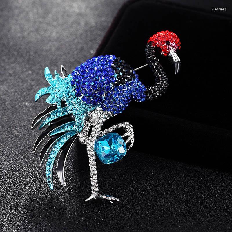 

Brooches Zlxgirl Classic Three Color Cranes Birds Animal Brooch Pins For Men Metal Scarf Christmas Gift Banquet Weddings Accessories
