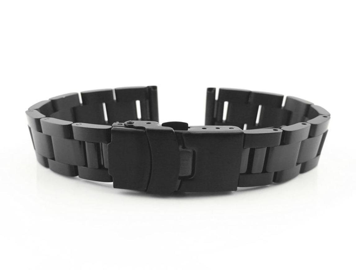 

Watch Bands 20mm 22mm 24mm 26mm 28mm Solid Stainless Steel Strap Double Safety Buckle Watchband Diving Metal Belt Bracelet Accesso9605696