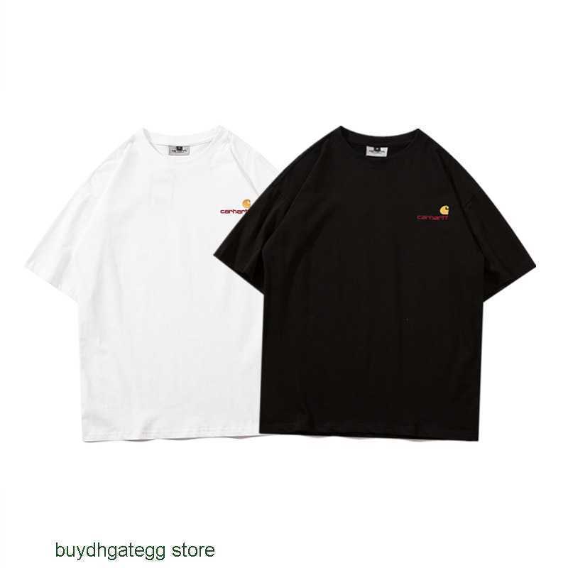 

Nngh Fashion Men's and Women's T-shirt Tooling Brand Carhart New 2023 Brand Classic Embroidery Short Sleeve 9ew7, White