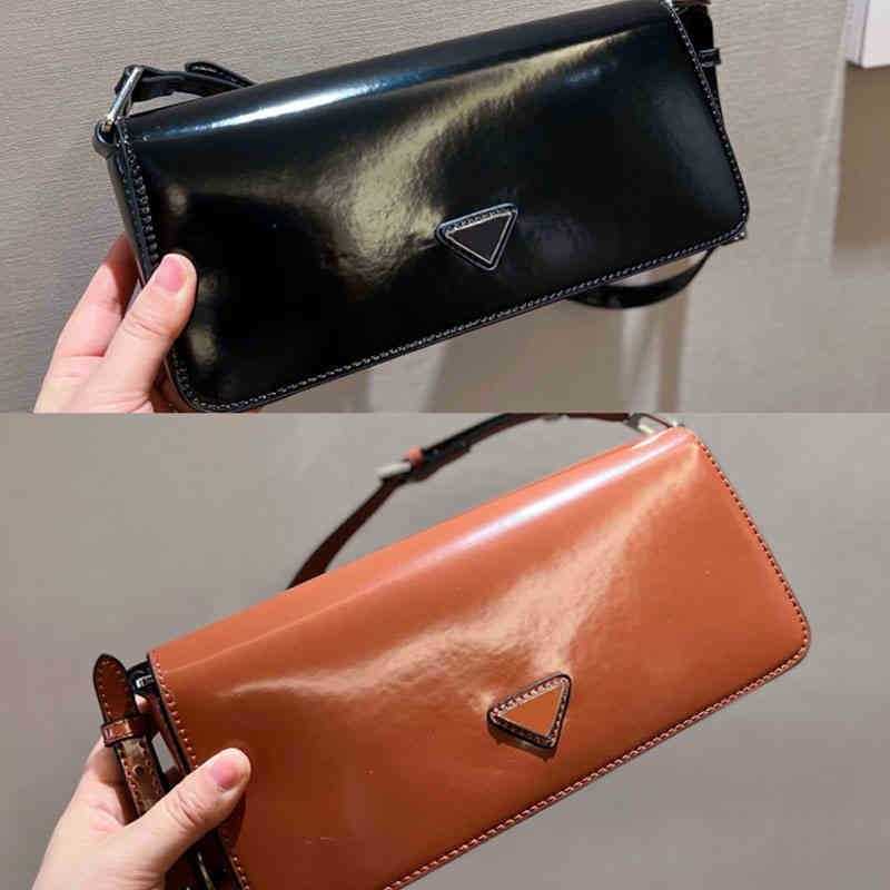 

Pbag triangle logo Evening Bags Shoulder Luxurys Designers Brand Handbags Fashion Women Classic Crossbody Clutch 220317, Black