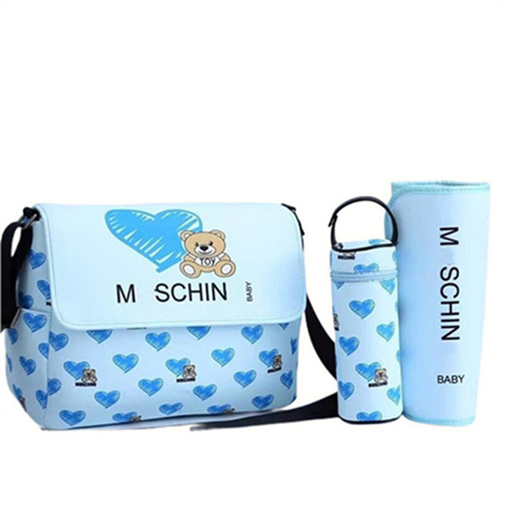 

Mommy going out bag new high-end classic large capacity four seasons mother and child bag going out essential mommy bag three sets B22