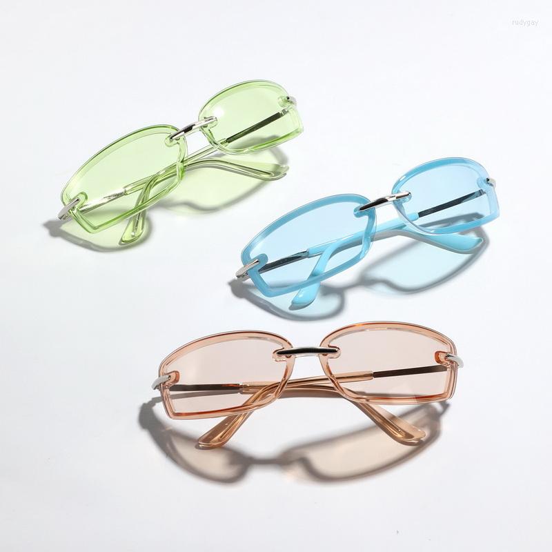 

Sunglasses 2023 Fashion Punk Sports Y2K Candy Color Rectangle Man's Driving Sun Glasses Shades UV400