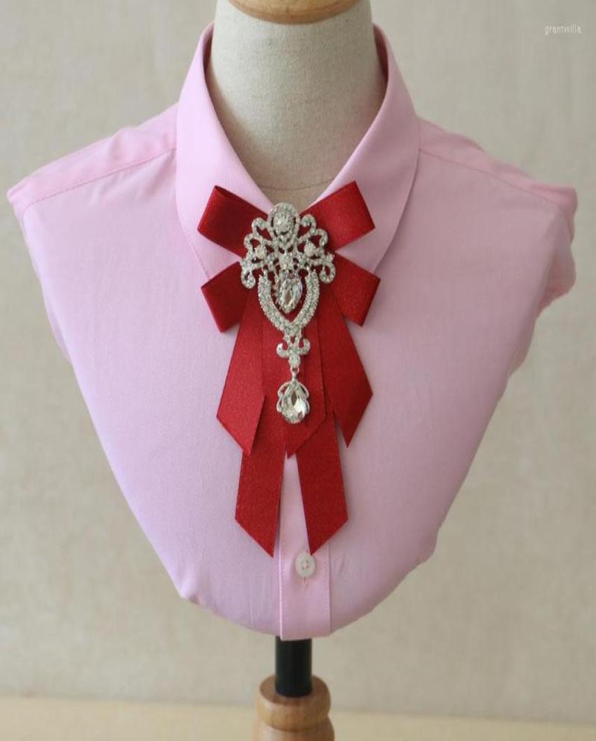 

Bow Ties Elegant Men Women Wedding Club Party Neck Collar Shirt Tie Cravat Handmade British Butterfly Bling Rhinestone Ribbon3767741