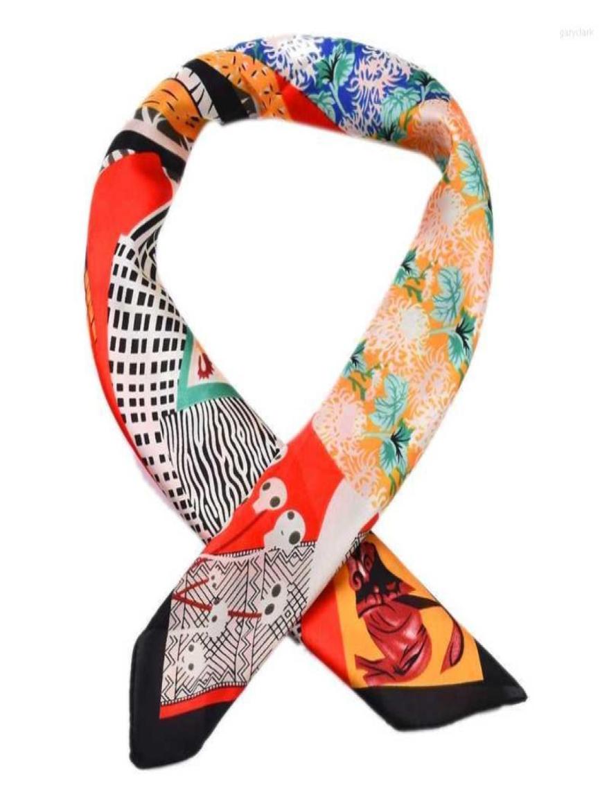 

Women Square Silk Scarf Chiffon Print Lady Hair Neck Foulard Bag Scarves Shawl Wrap Female Bandana Handkerchief Bandanas Ties7931283